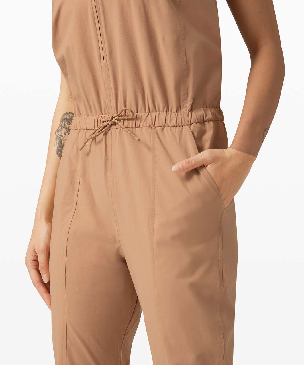 Lululemon Shift in Time Jumpsuit - Beech Wood - lulu fanatics