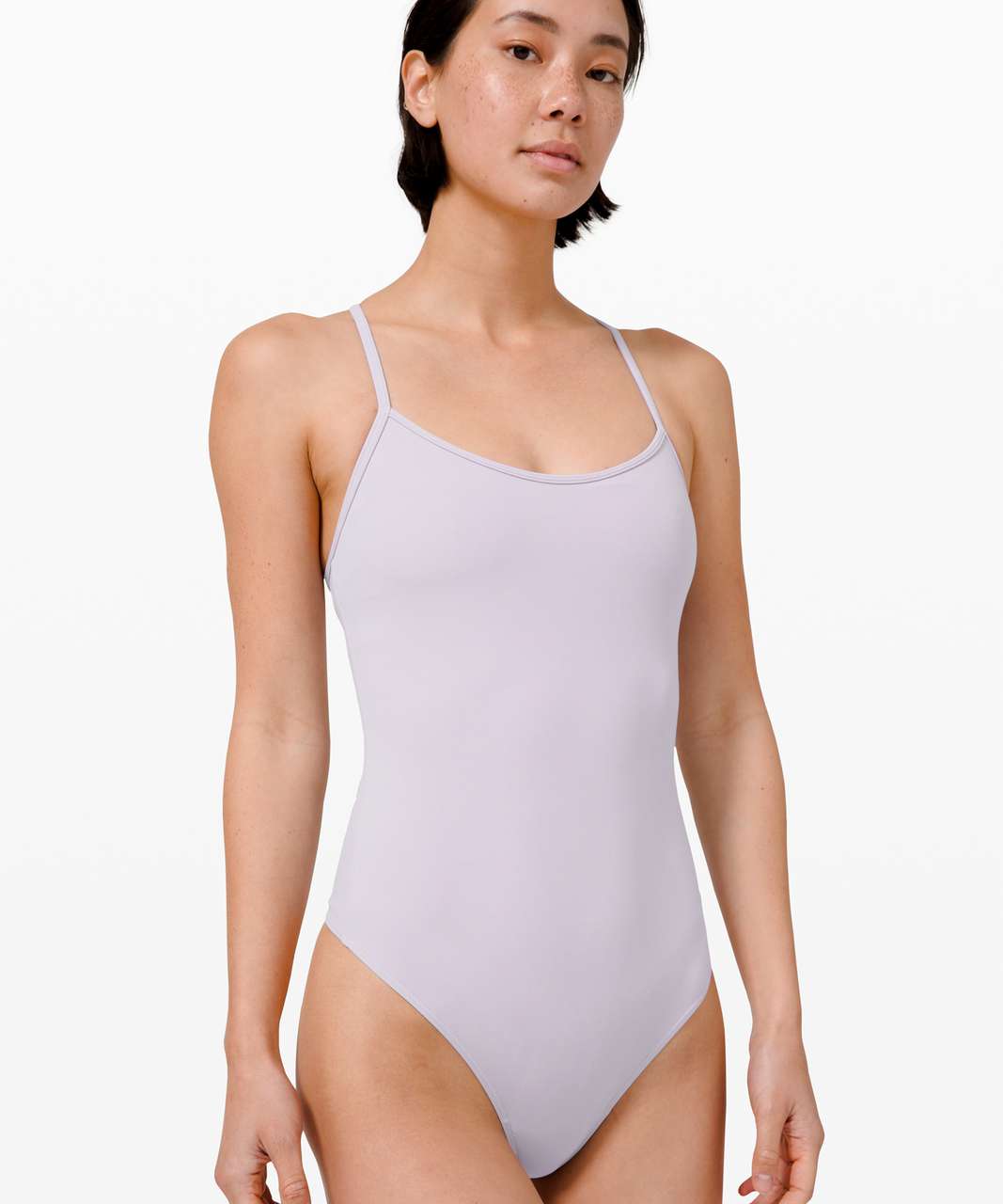 Lululemon LA Scoop Neck Bodysuit - White Opal - lulu fanatics