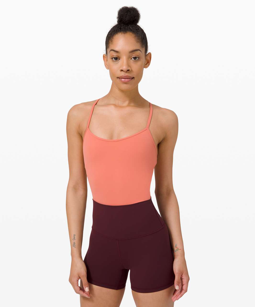 Lululemon Power Y Bodysuit *Nulu - Rustic Coral