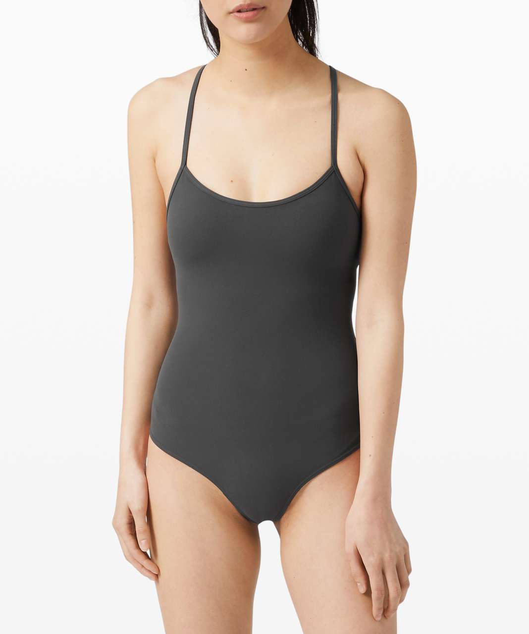 Lululemon Power Y Bodysuit *Nulu - Graphite Grey