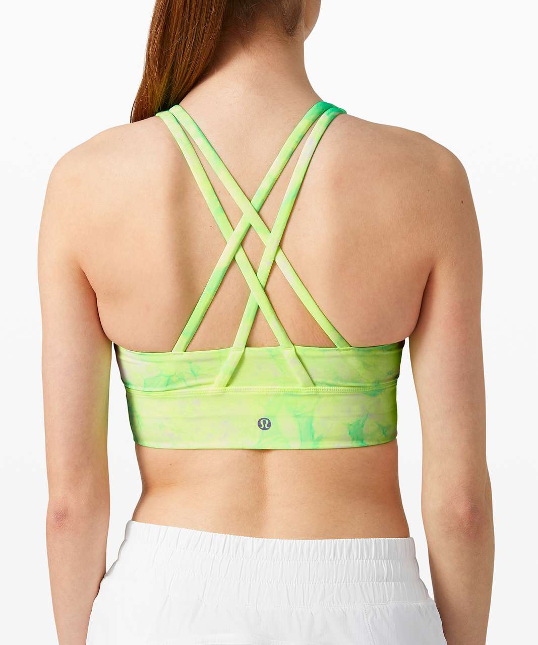 Lululemon Womens Kelly Green Energy Scoop-neck Stretch-woven Bra