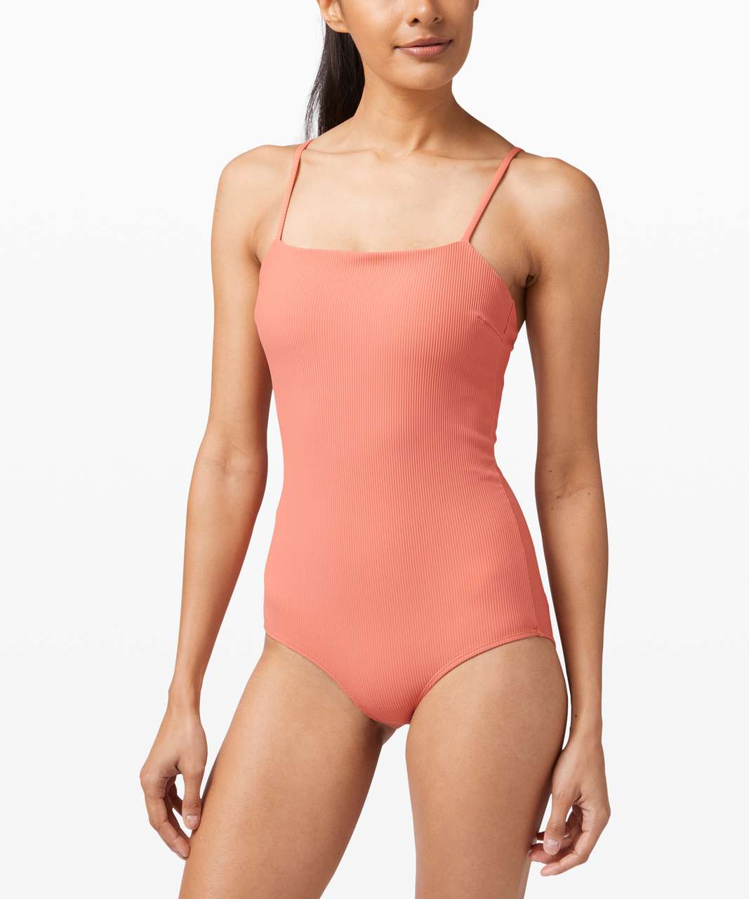 Lululemon Pool Play Full Bum One-Piece - Rustic Coral