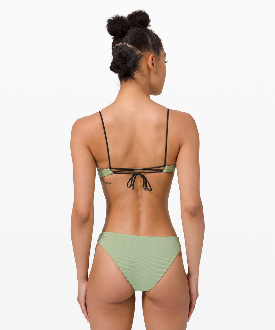 Lululemon Pool Play Bikini Top *Reversible - Vista Green / Black