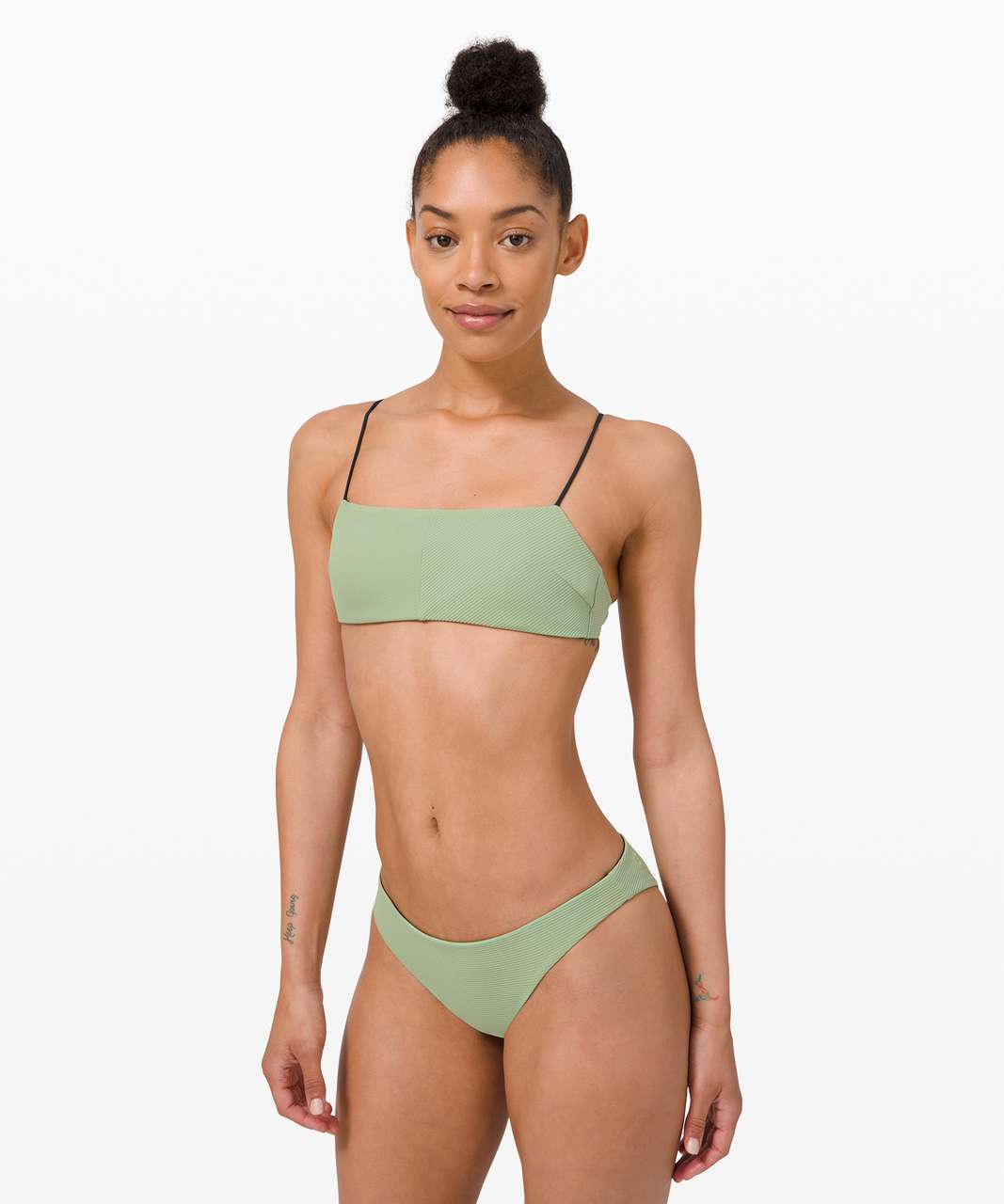 Lululemon Pool Play Bikini Top *Reversible - Vista Green / Black