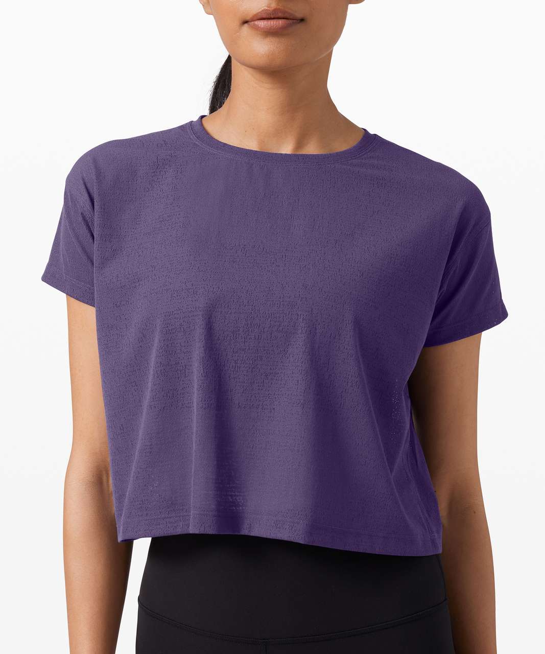 Lululemon Cates Tee *Mesh - Midnight Orchid - lulu fanatics