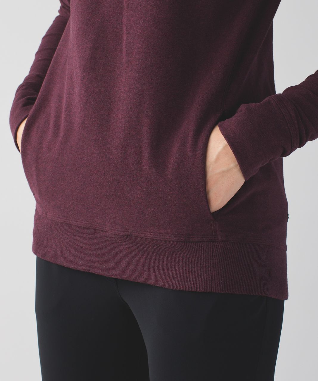 Lululemon Stress Less Hoodie - Heathered Bordeaux Drama