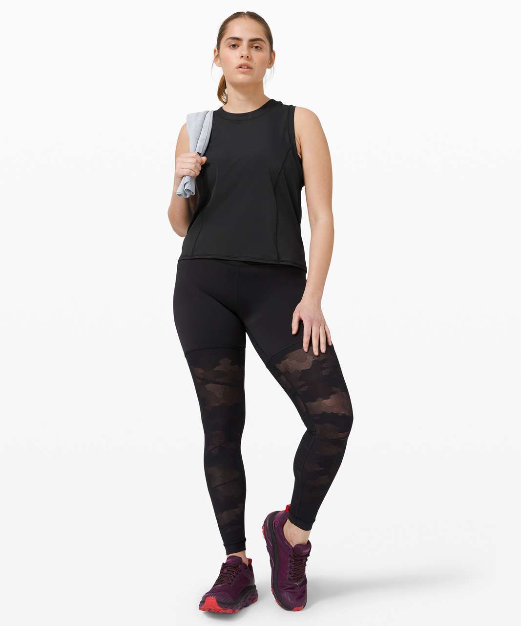 Lululemon Sheer Will Tank *Pulse - Black - lulu fanatics