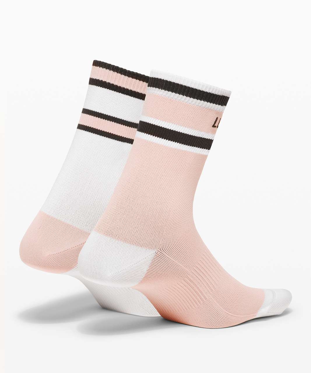 Lululemon Tale To Tell Quarter Sock*2 Pack - White / Misty Pink / Graphite Grey