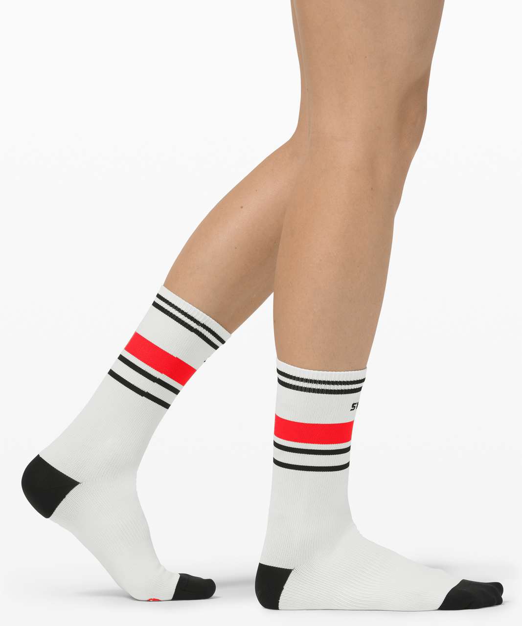 Lululemon Tale To Tell Crew Sock*2 Pack - White / Black / Carnation Red