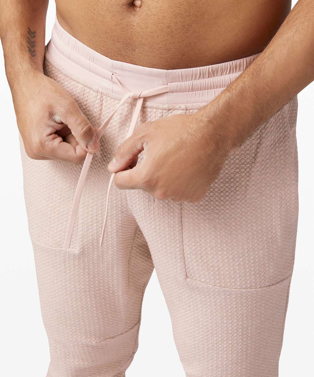 Lululemon At Ease Jogger - Heathered Misty Pink / Black