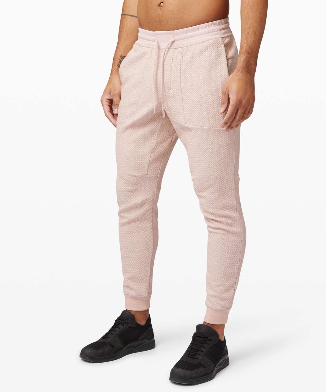 Lululemon At Ease Jogger - Heathered Misty Pink / Black