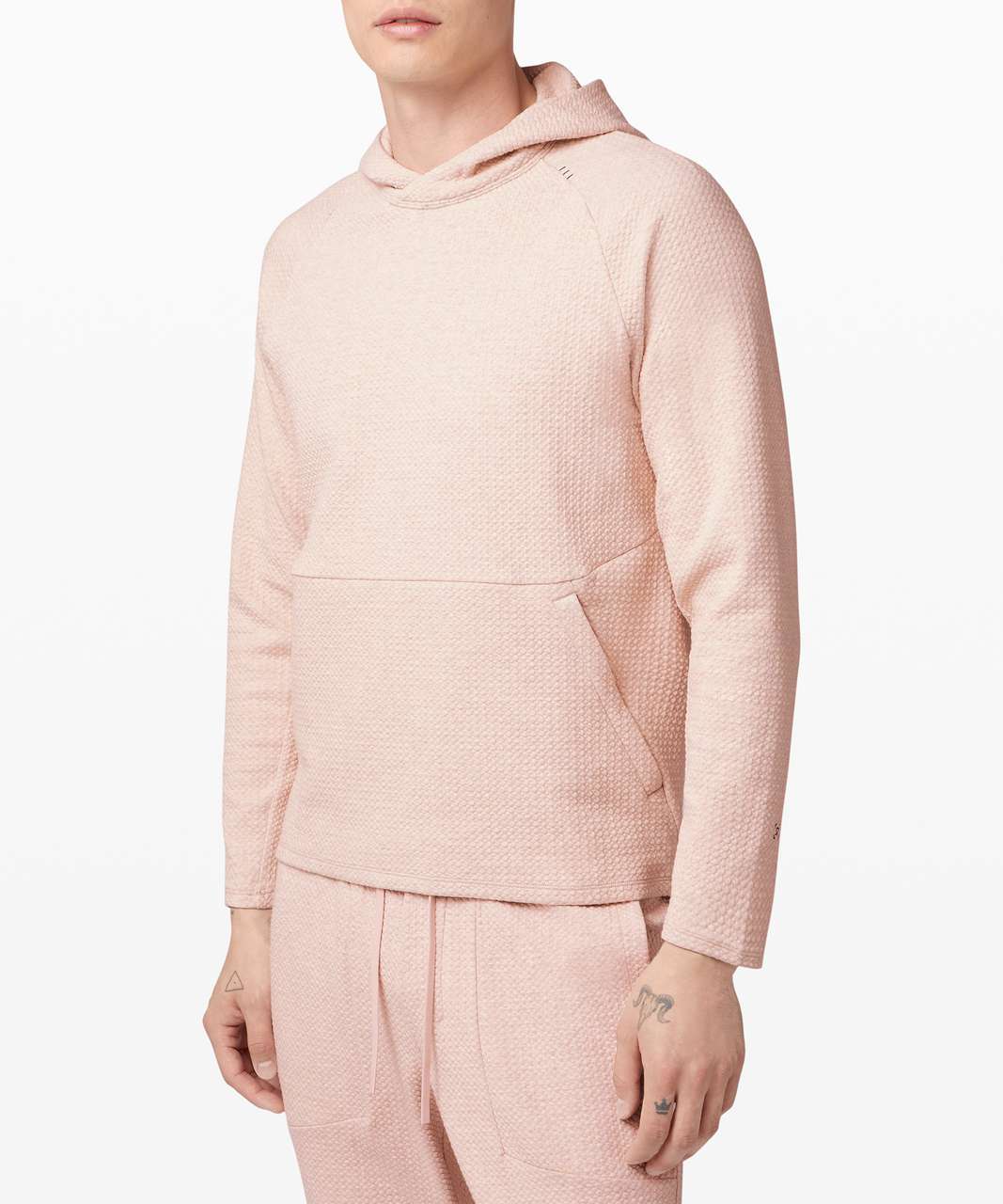 Lululemon At Ease Hoodie - Heathered Misty Pink / Black