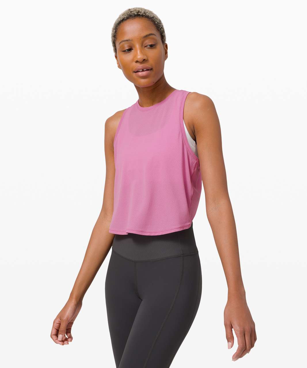 Lululemon Fast as Light Tank *Mesh - Magenta Glow