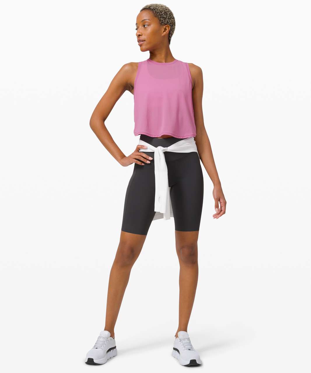 Lululemon Fast as Light Tank *Mesh - Magenta Glow