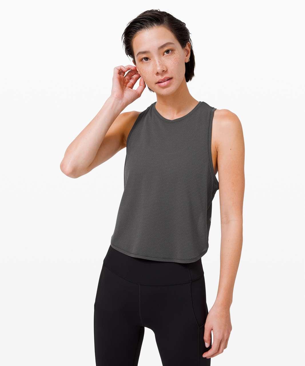 Lululemon Fast as Light Tank *Mesh - Graphite Grey