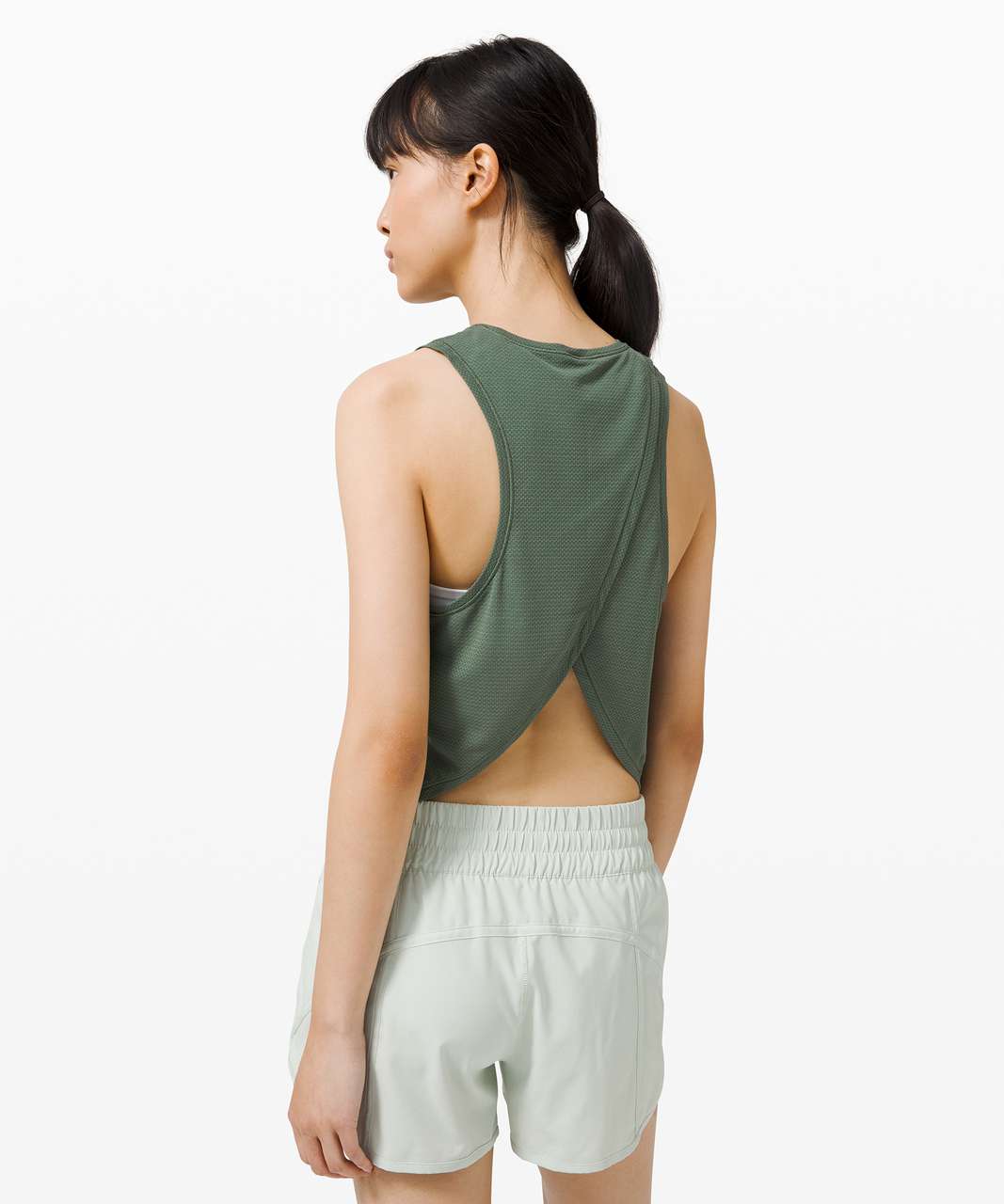 Lululemon Fast as Light Tank *Mesh - Algae Green