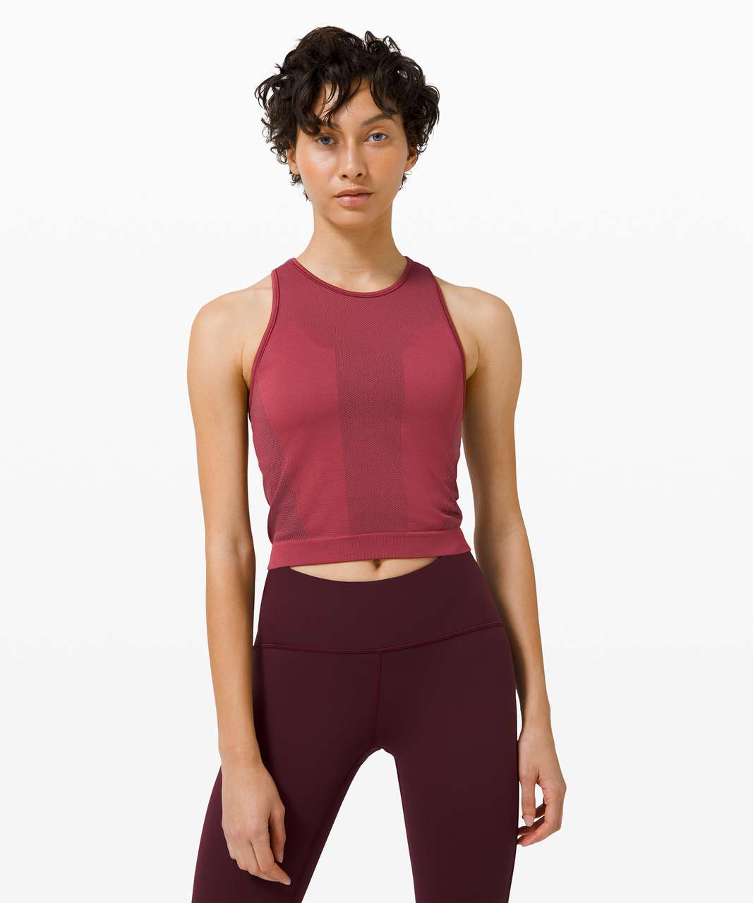 Lululemon For the Chill of It Crop Tank - Chianti