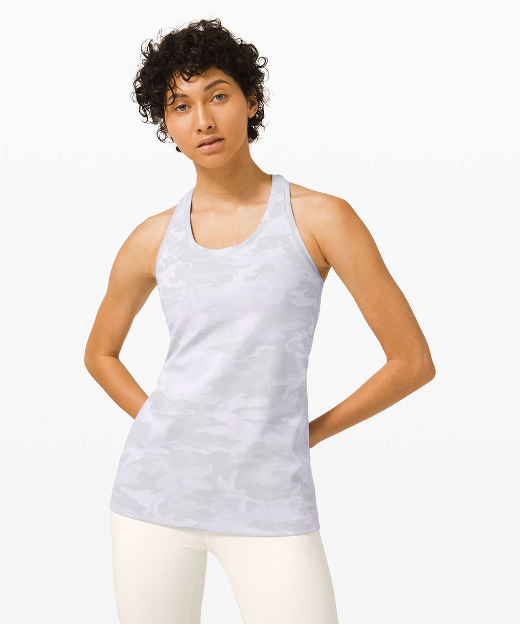 Lululemon Cool Racerback *Luxtreme - Incognito Camo Jacquard Alpine White Starlight