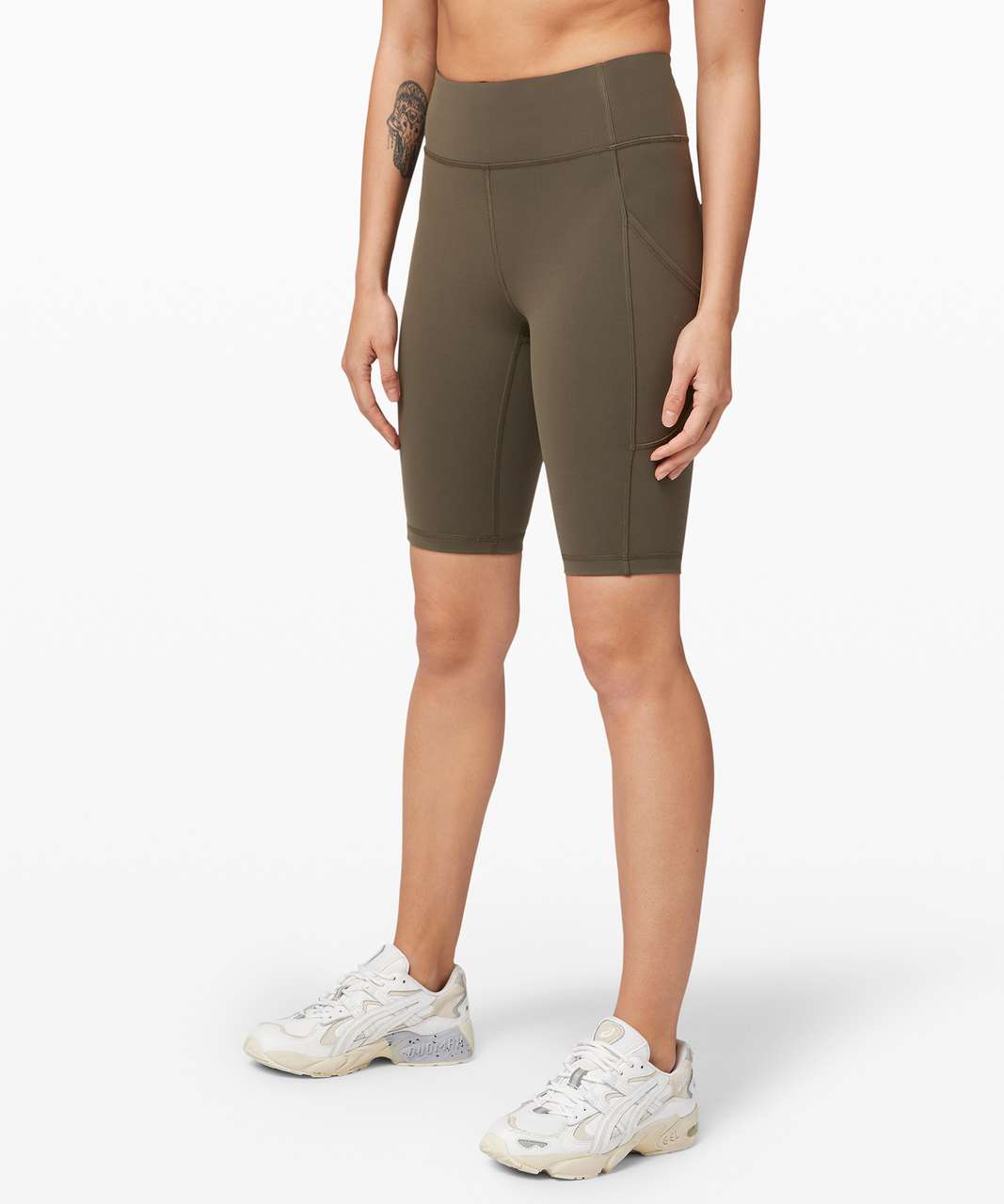 Lululemon Invigorate High-Rise Short 10" - Dark Olive