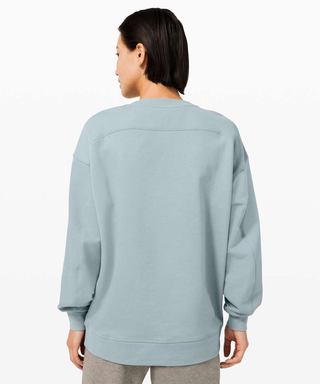 Lululemon Perfectly Oversized Crew - Blue Cast - lulu fanatics