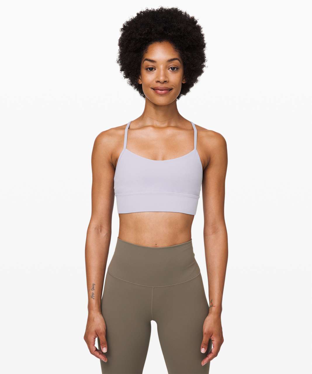 Lululemon Flow Y Bra Long Line Nulu*Light Support, B/C Cup (Online Only) - Iced Iris