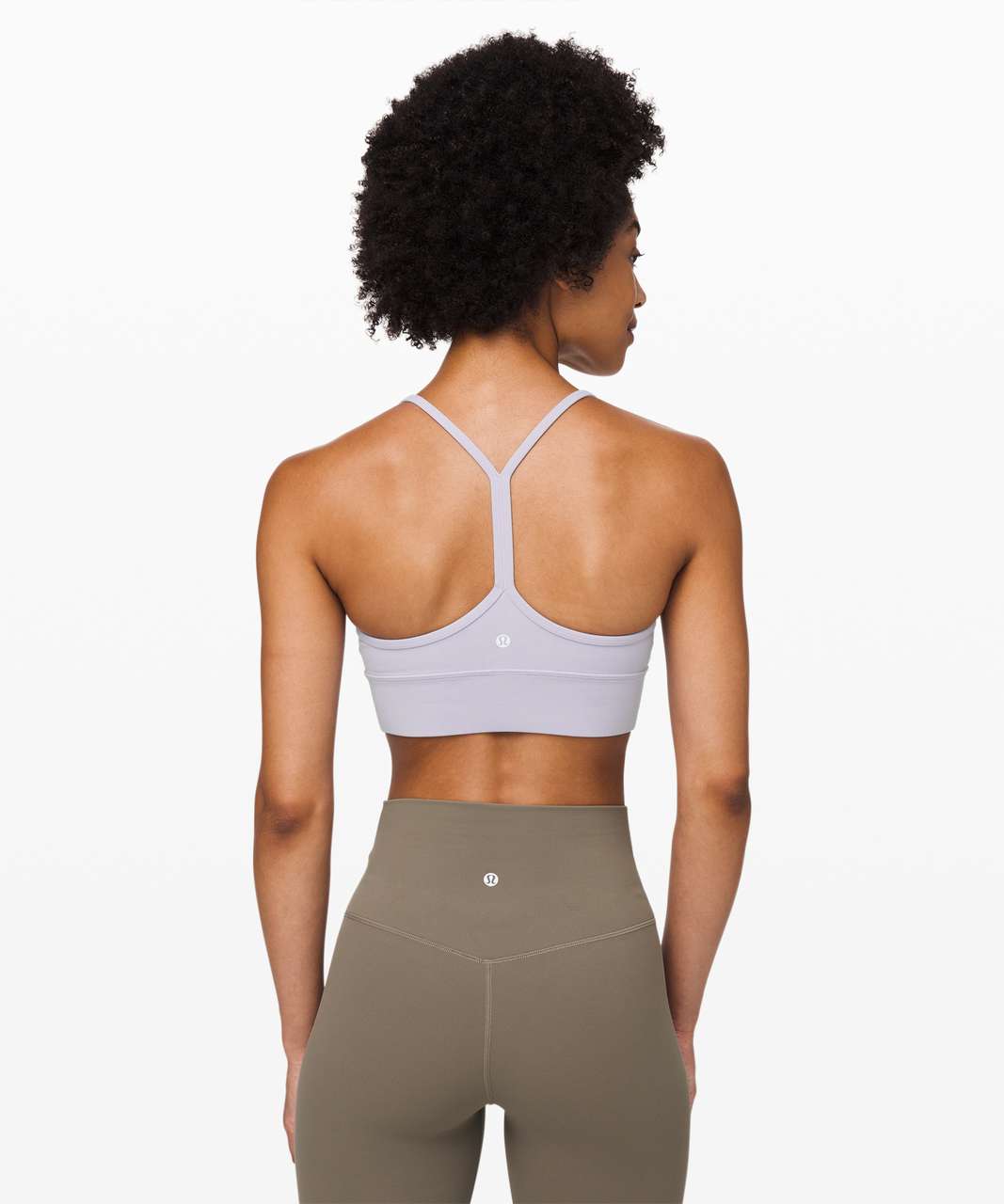 Lululemon Flow Y Bra Long Line Nulu*Light Support, B/C Cup (Online Only) -  Iced Iris - lulu fanatics