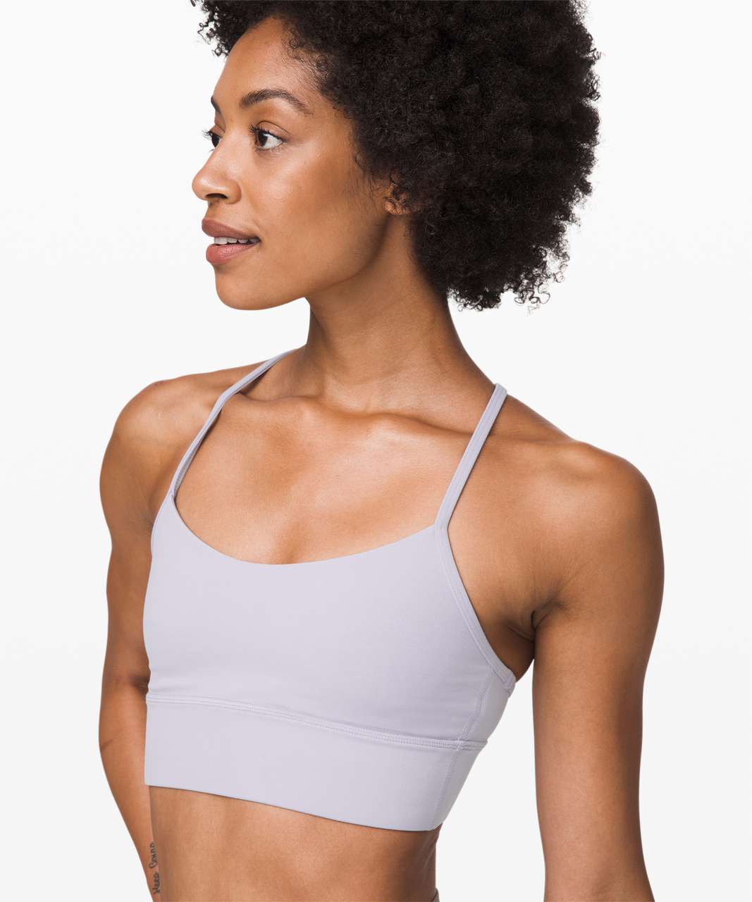 Lululemon Flow Y Bra Long Line Nulu*Light Support, B/C Cup (Online Only) - Iced Iris