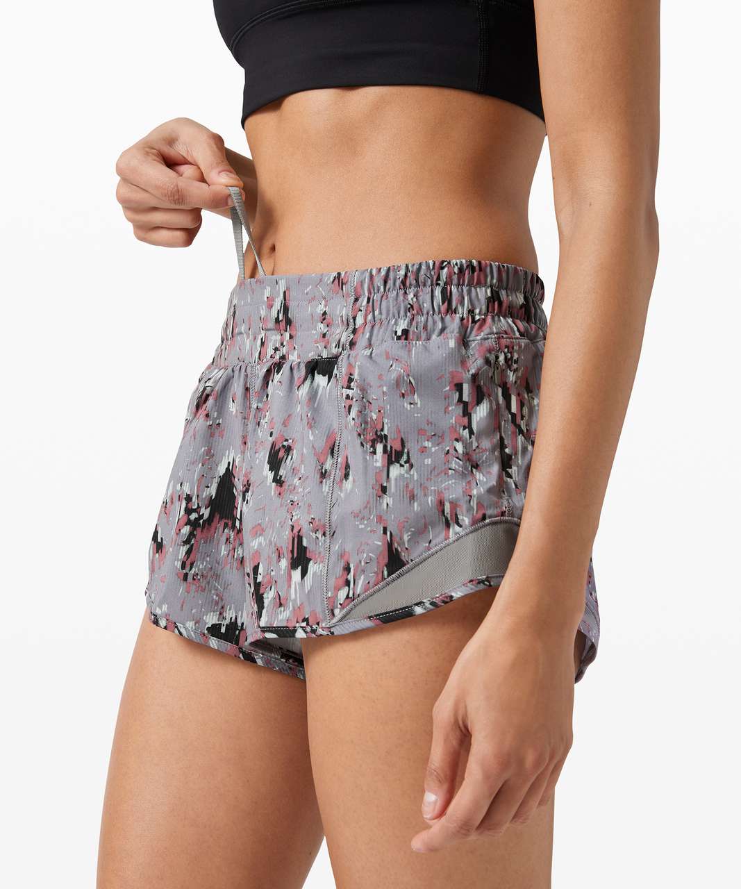 Lululemon Hotty Hot Short II *2.5" - Floral Flux Multi / Raceway Grey