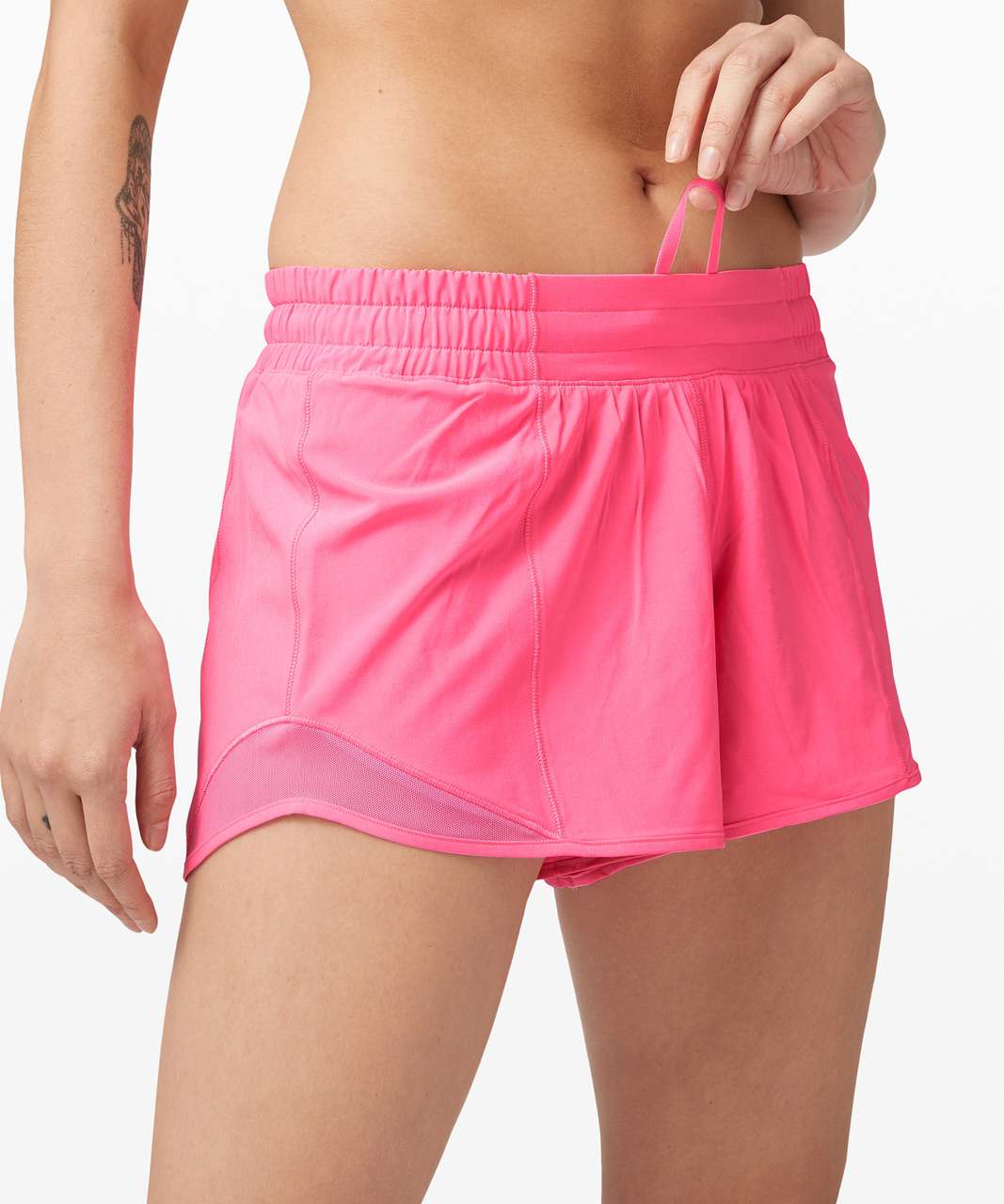 LULULEMON HOTTY HOT Shorts Flowabunga Multi Pink Size 2 £43.63