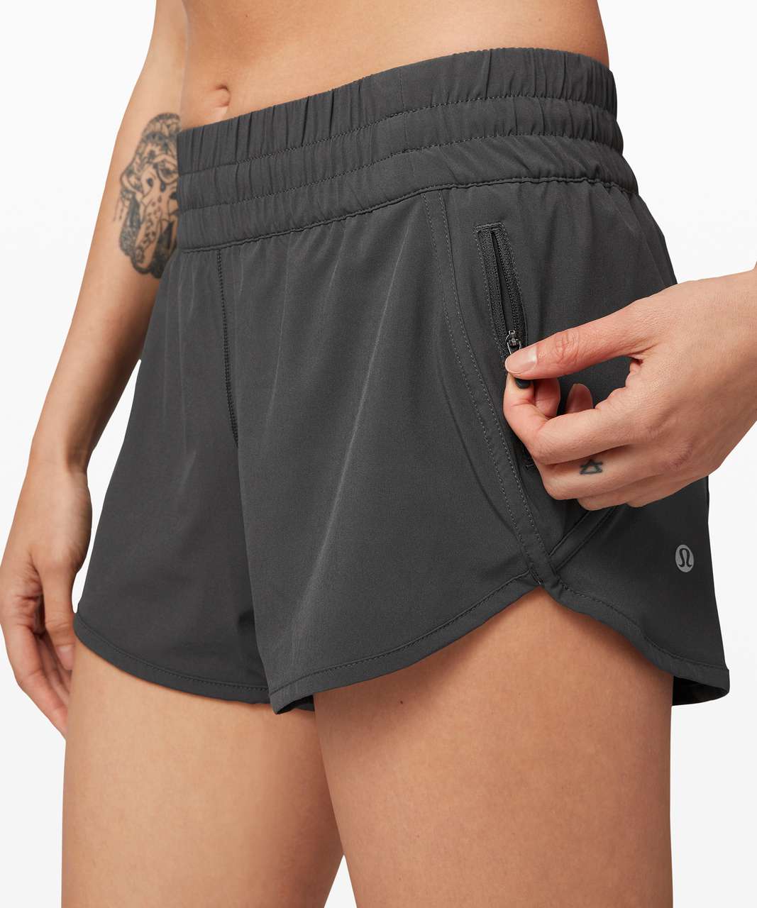 Lululemon Tracker Short V *4" - Graphite Grey