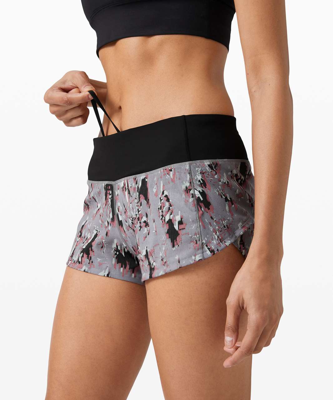 Lululemon Speed Up Short *2.5" - Floral Flux Multi / Black