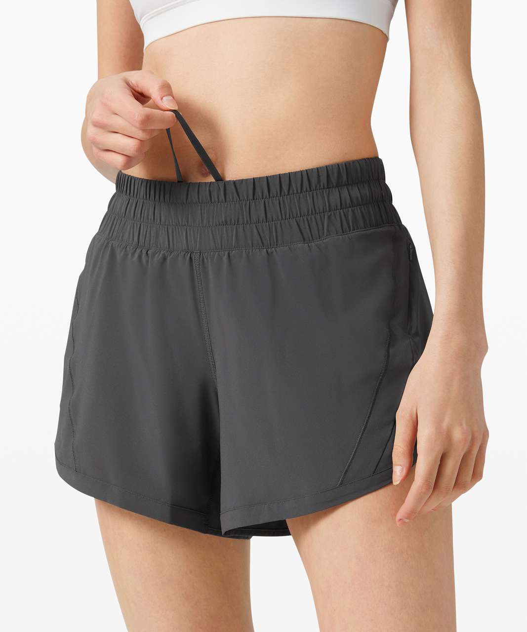 Lululemon Track That Short 5 - Graphite Grey - lulu fanatics