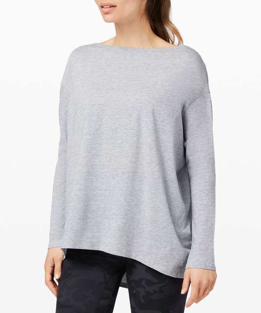 Lululemon Back In Action Long Sleeve - Moss Rose - lulu fanatics