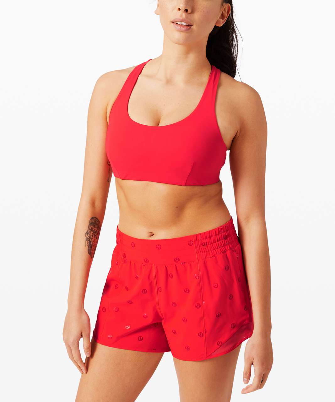 Lululemon Strong Identity Bra - Carnation Red - lulu fanatics