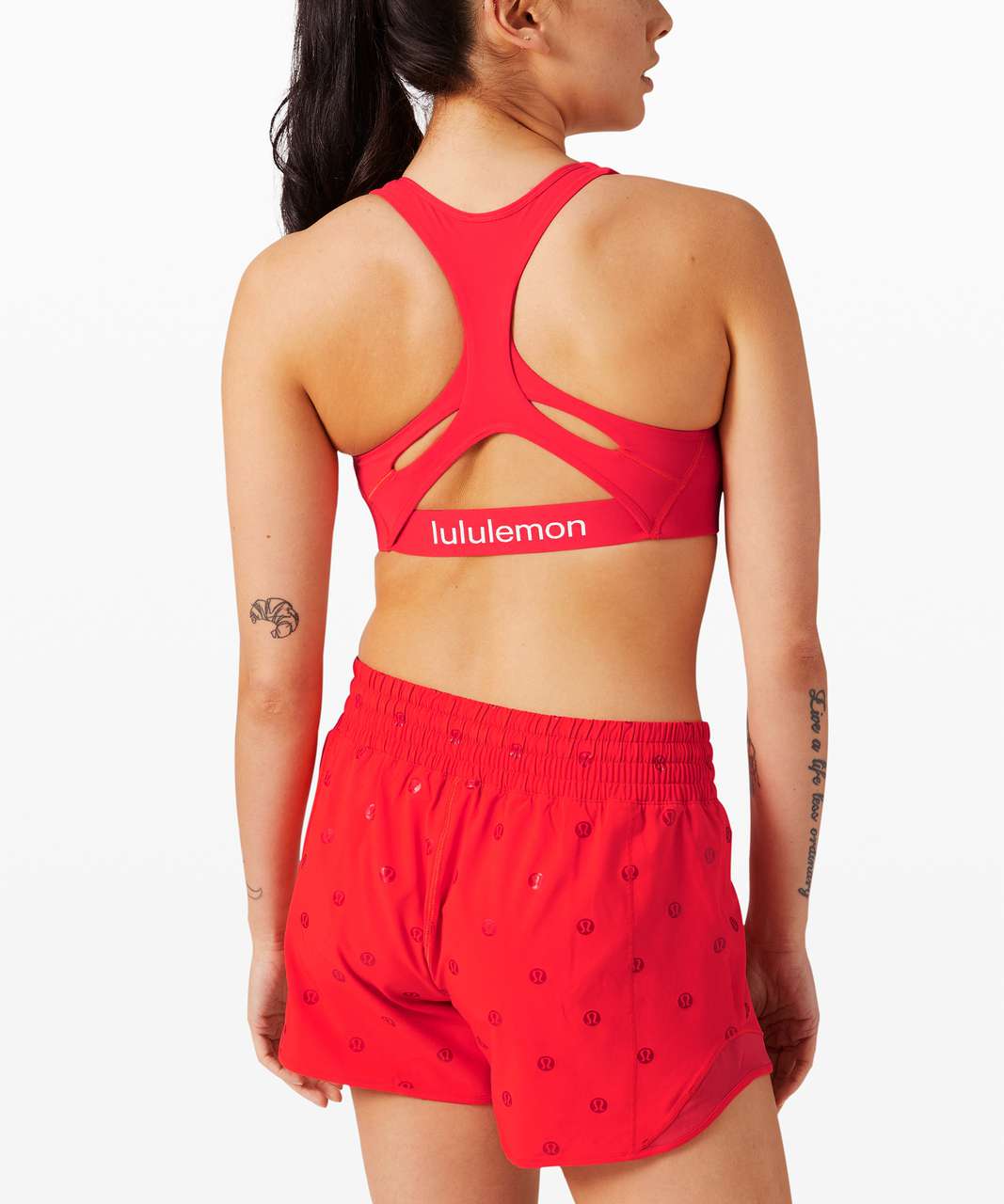 Lululemon Strong Identity Bra - Carnation Red - lulu fanatics