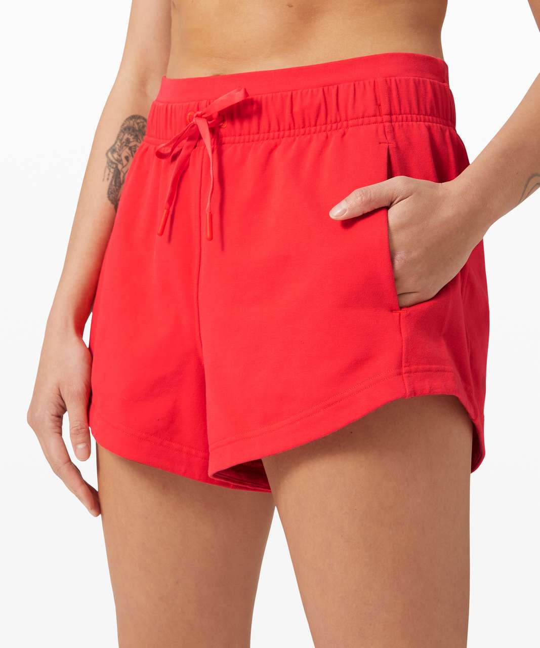 Lululemon Inner Glow Short 3" *Terry - Carnation Red