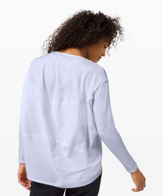 Lululemon Its Rulu Run Long-Sleeve Shirt - Sheer Blue - lulu fanatics