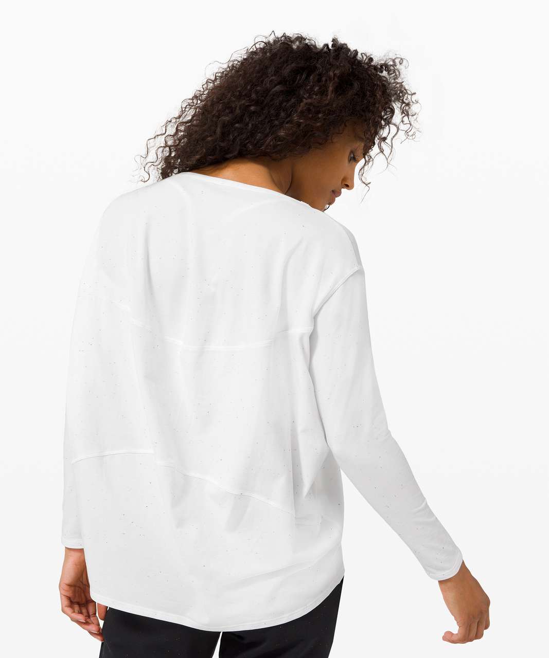 NEW Women Lululemon Back in Action Long Sleeve Heathered Spiced