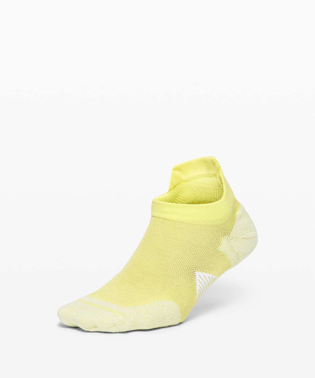 Lululemon Speed Tab Sock *Silver - Lemon Vibe / White