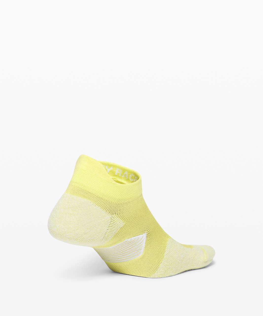 Lululemon Speed Tab Sock *Silver - Lemon Vibe / White