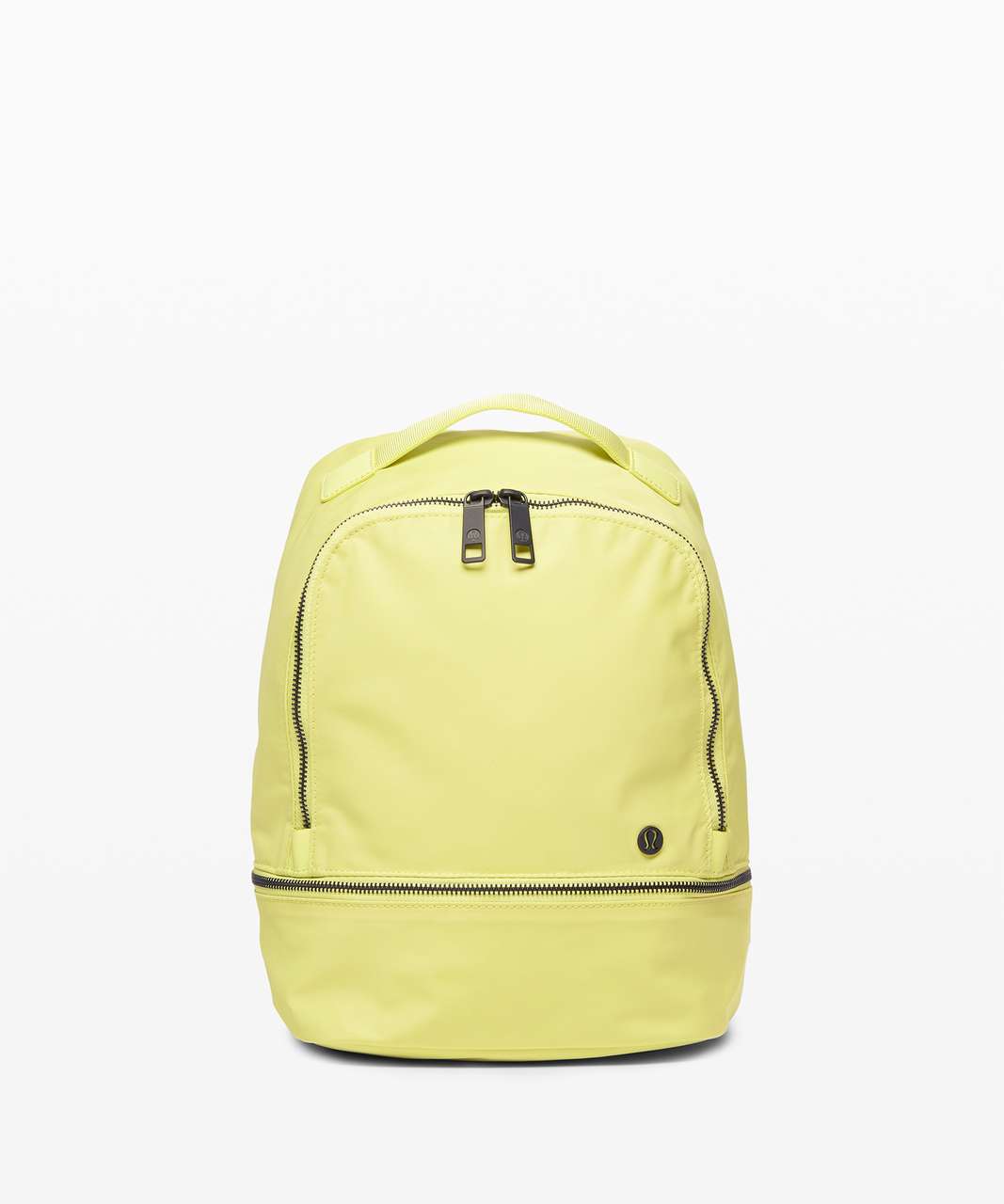 yellow and grey backpack