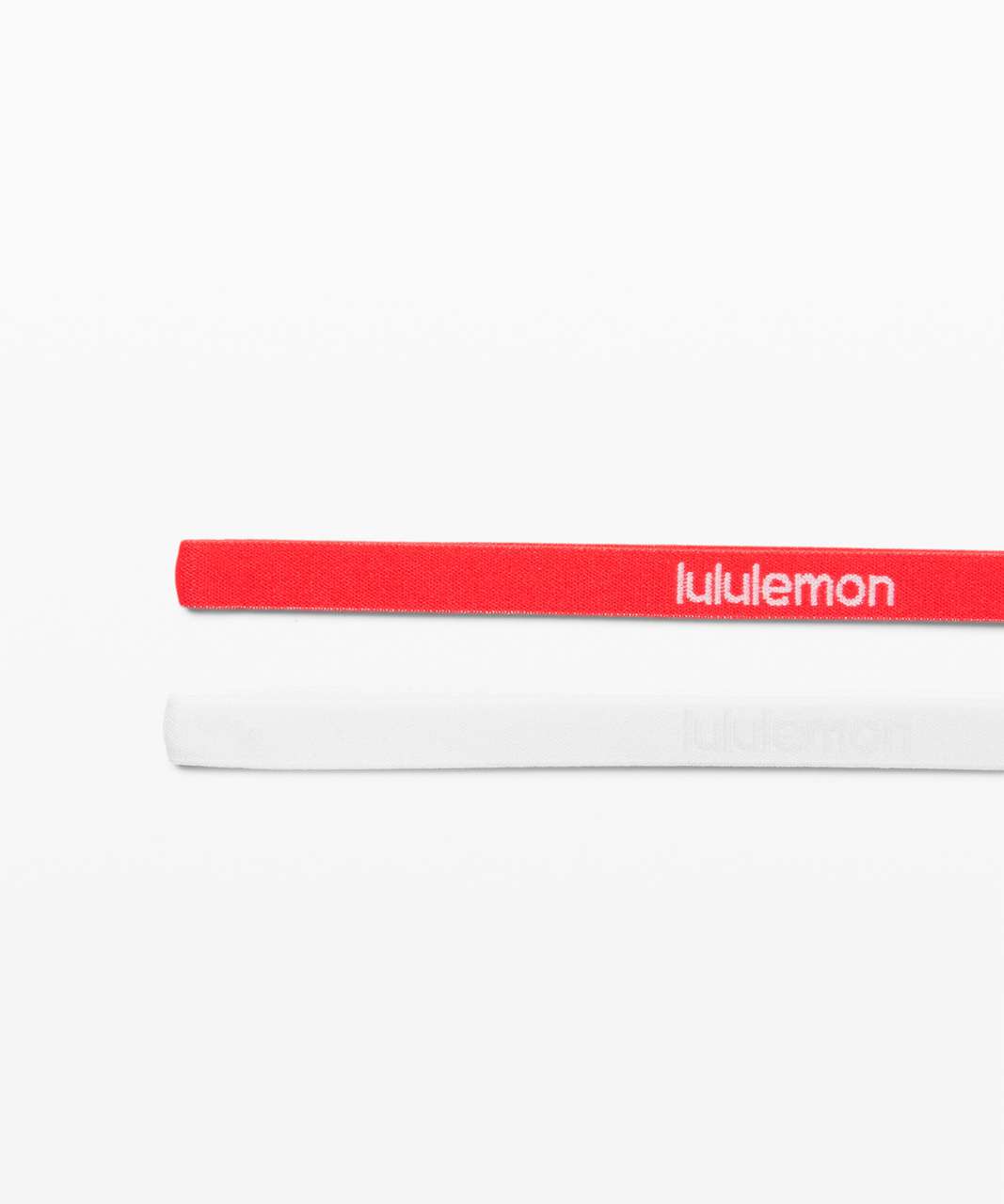 Lululemon Get in Line Headband *2 Pack - White / Carnation Red