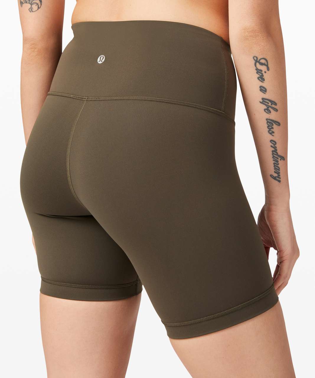 Lululemon Wunder Train High-Rise Short 6" - Dark Olive