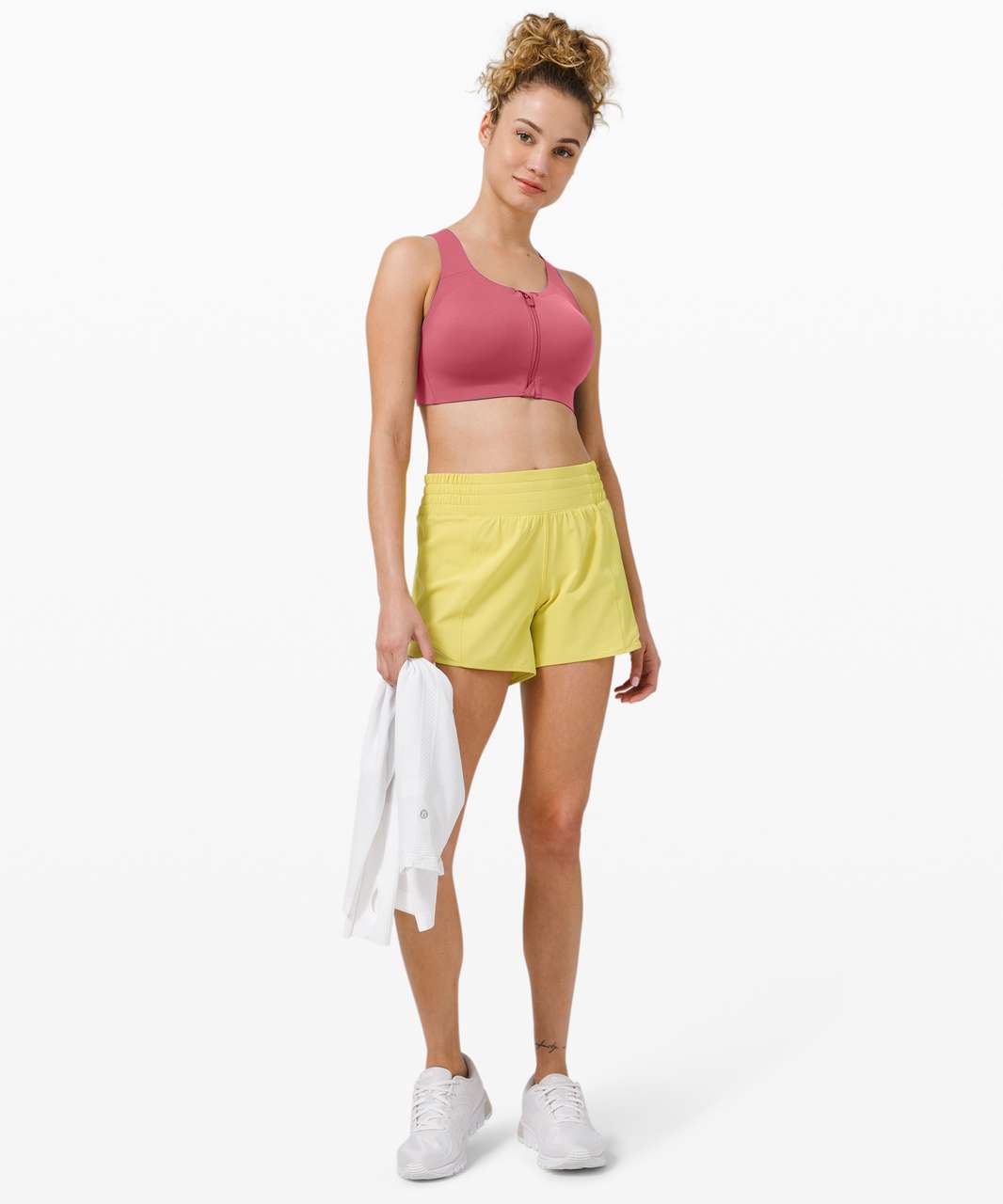 Lululemon Enlite Bra Zip Front *High Support, A–E Cups - Cherry Tint - lulu  fanatics