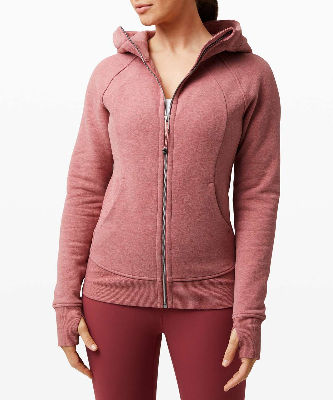 Lululemon Scuba Hoodie *Light Cotton Fleece - Heathered Cherry Tint - lulu  fanatics