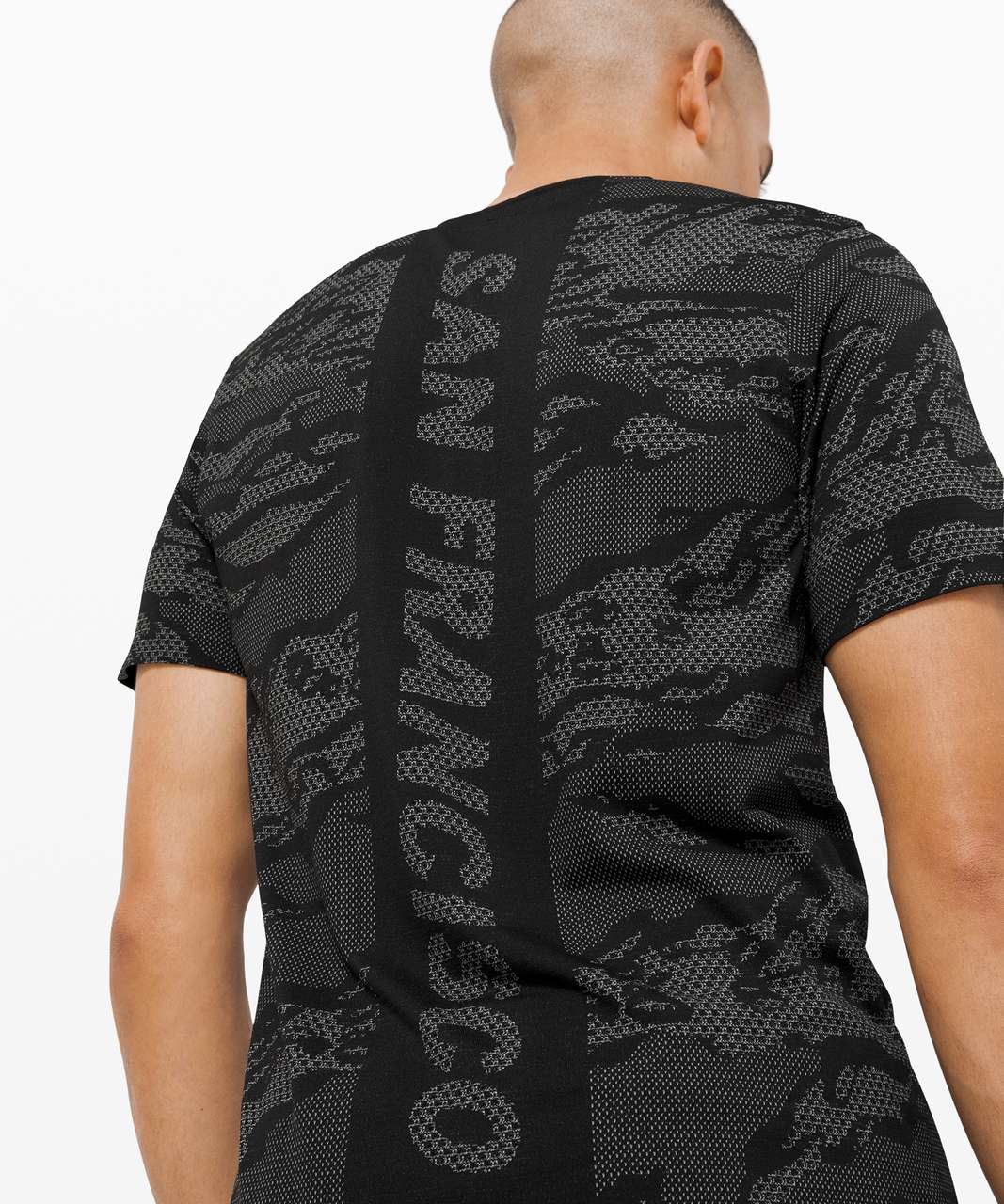 Lululemon Metal Vent Breathe Short Sleeve Toronto - City Camo / Silver Drop  / Black - lulu fanatics