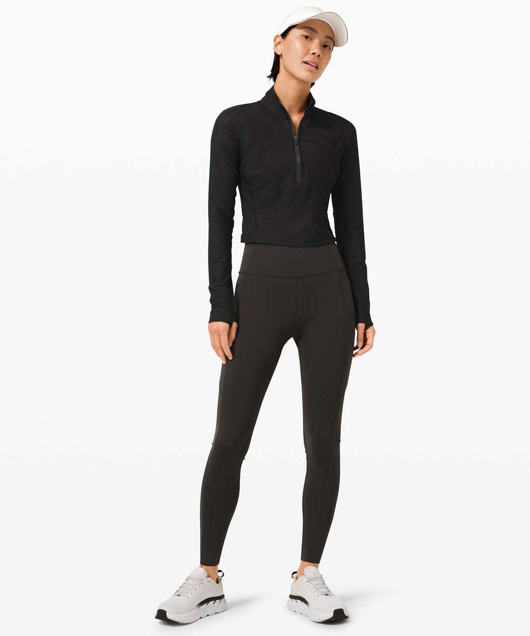 Lululemon Front Of The Pack 1/2 Zip - Black