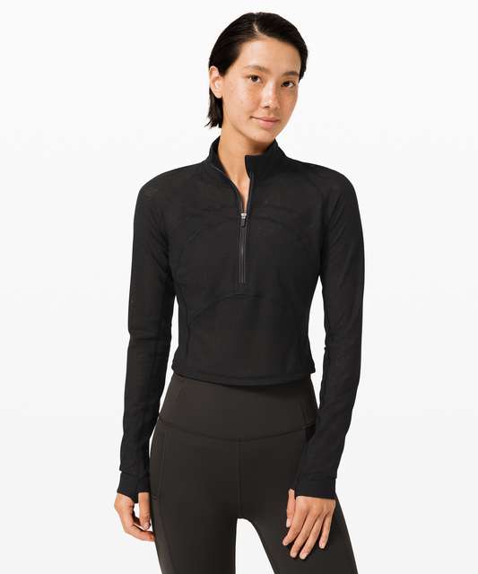 Lululemon Front Of The Pack 1/2 Zip - Nocturnal Teal - lulu fanatics