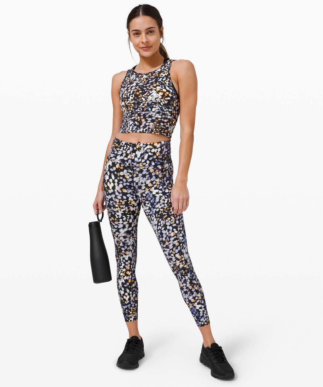 Lululemon Fast and Free Tight II 25 *Non-Reflective Nulux - Metropolis  Glow Multi - lulu fanatics