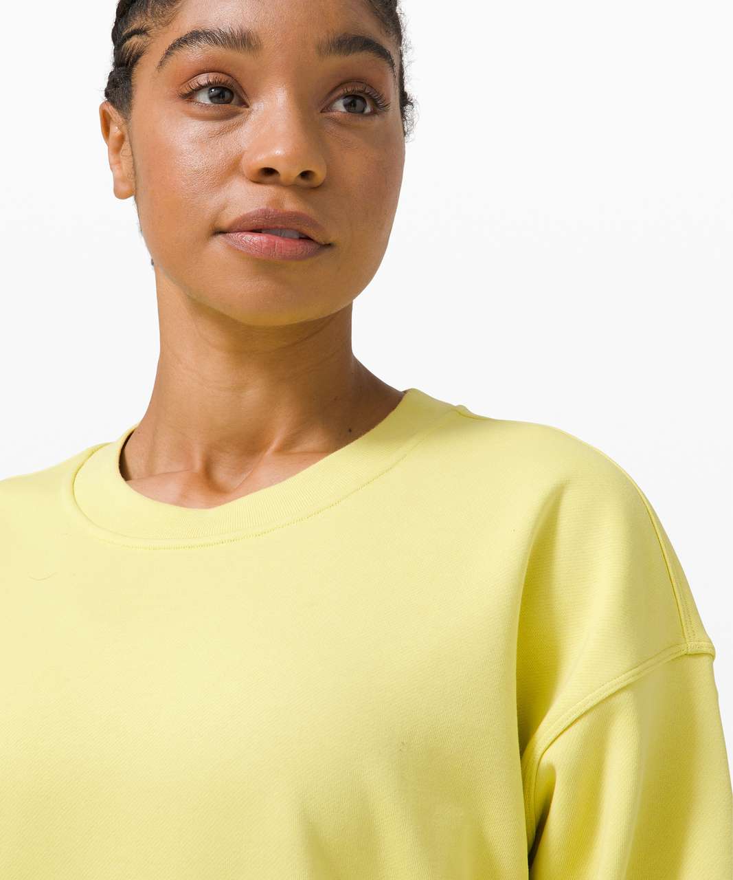 Lululemon perfectly oversized crew sweatshirt pullover soleil yellow size 12  - $65 - From Beatriz